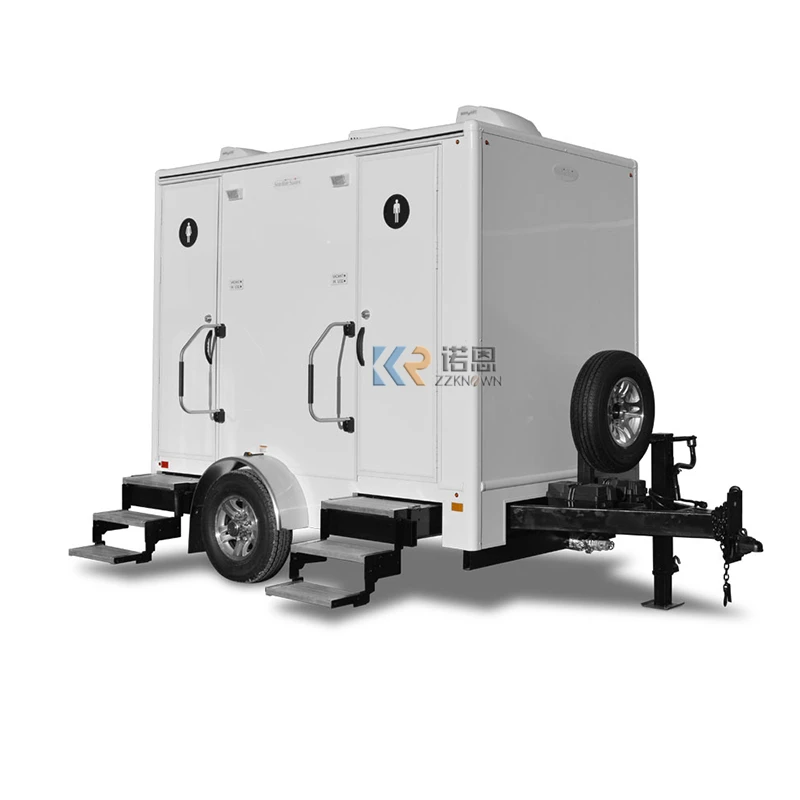 Customize Toilet Case Cabin Luxury Portable Restroom Trailer Eco-friendly Portable Mobile Toilet Trailer