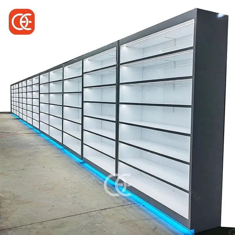 custom.Customized Waterproof LED Lighting Wall Mounted Display Counter with Upgrade Design Decoration La