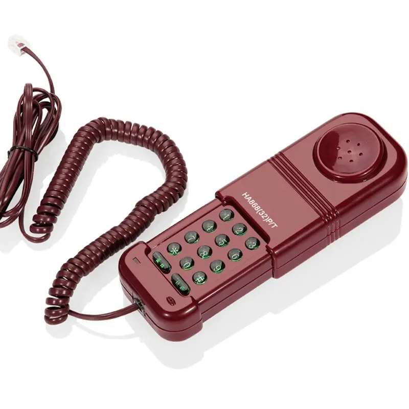 HA868(32)P/T DesktopTelephone Landline Telecom Wth Telescopic Cover, Electronic Ringtones, Support Dual Tone Dialing, Redial