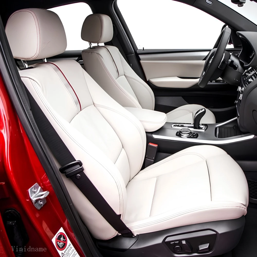 nappa Leather Full Set Car Seat Covers Custom Fit For BMW X4 F26 2014-2026 Interior Protector