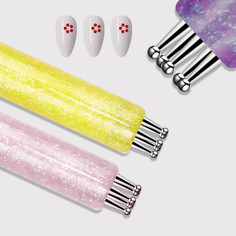 1 قطعة مسمار الفن تصميم تلميح اللوحة رسم نحت التنقيط القلم فلاتفان بطانة الاكريليك هلام UV البولندية أدوات مانيكير #5