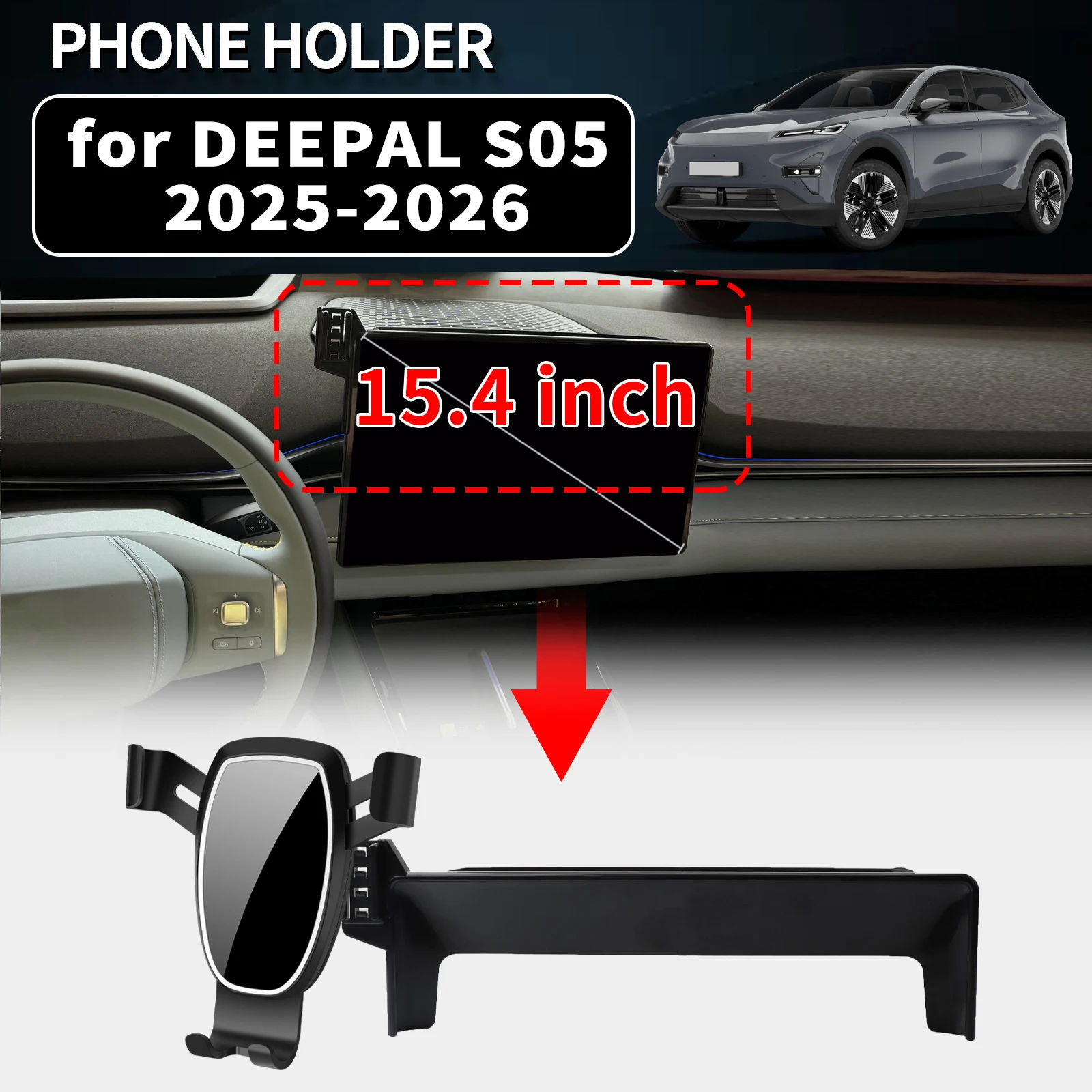 

for CHANGAN DEEPAL S05 2025 2026 Vehicle-Specific Phone Holder Mount Car GPS Stand Easy Fix Auto Accessories