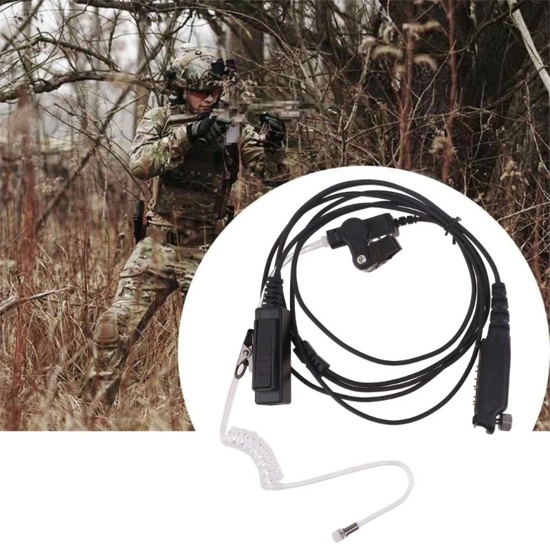 WalkieTalkie Headset Headphone Finger PTT Earphone For Sepura Radio SC21 184A