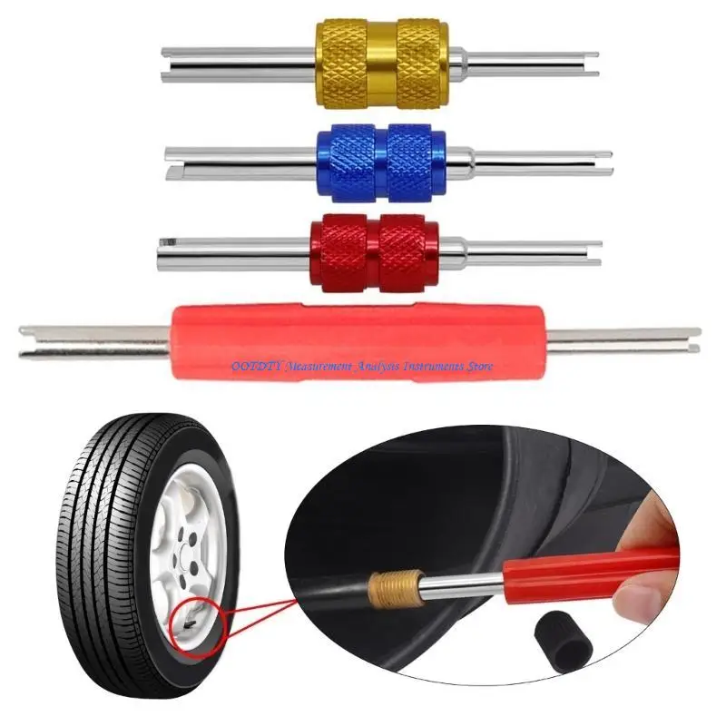 

367D 4 шт. автомобильный кондиционер, клапаны, сердечники, гаечный ключ, инструмент для установки, набор для ремонта, ключ для