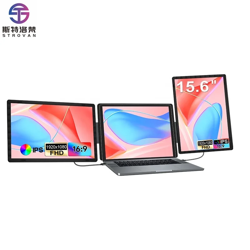 15.6 INCH Horizontal and Vertical Detachable  Portable  Support USB3.1 TYPE C Win and M1PRO/M2PRO/M3PRO/M4  book