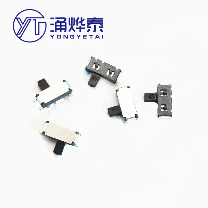 YYT 20PCS MSK-12C02 power switch seven-pin pull black handle 7pin  miniature toggle switch patch