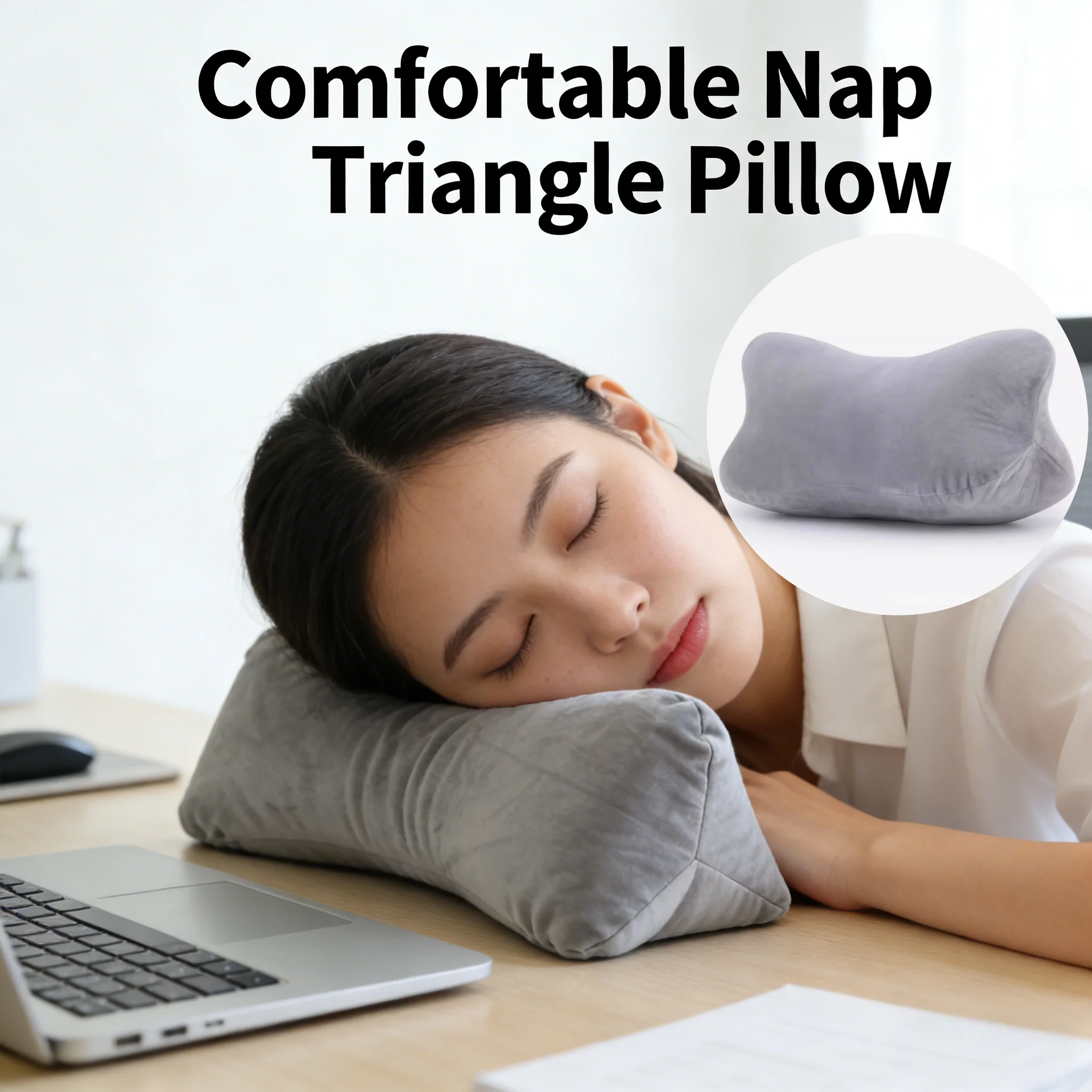 Multifunctional Triangle Pillow Neck And Waist Protector Office Sofa Car Nap Cushion Home Dormitory Back Support Pillow