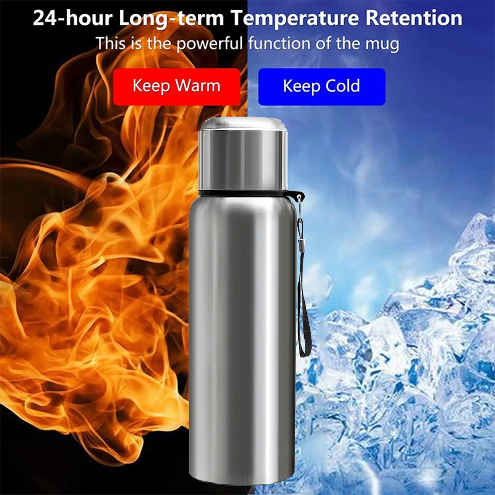 Bouteille thermos en acier inoxydable 600 avec affichage de la température LED, tasse thermique, d\'extraction à vide, bouteille d\'eau pour camping