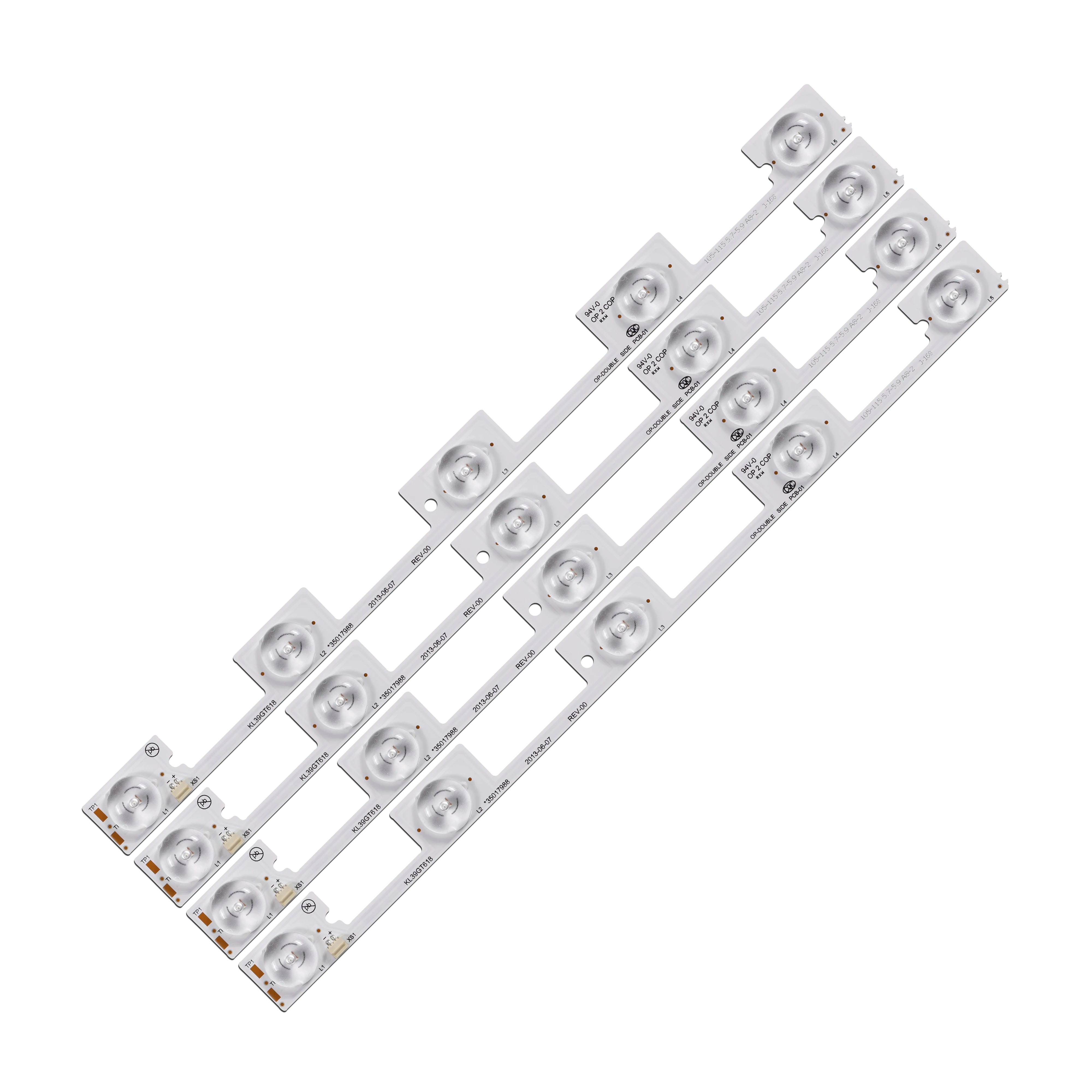 1/5/10kits LED backlight lamp strip for 39Inch TV KL39GT618 35017988 5 LEDs*6V 307mm DL3945i DL3945i(a)