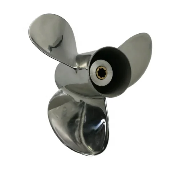 3 Blades 9.9-15HP 9 1/4X10-J Boat Marine OUTBOARD STAINLESS STEEL PROPELLER Matched for YAMAHA Eninge 63V-45945-00-EL