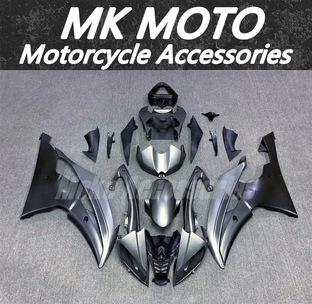 

Motorcycle Fairings Kit Fit For R6 2008 2009 2010 2011 2012 2013 2014 2015 2016 Bodywork Set ABS Injection Black Gray