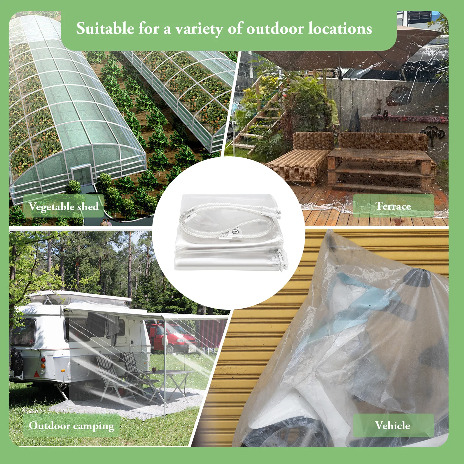 جديد شفاف القماش المشمع الثقيلة قماش القنب 420 جرام/م2 بولي كلوريد الفينيل واضح مقاوم للماء القماش المشمع متعددة الأغراض قماش القنب غطاء ورقة حديقة في الهواء الطلق #4