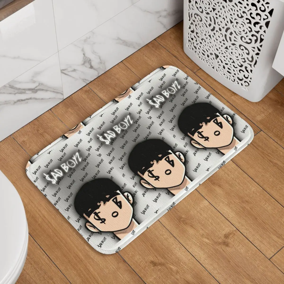 Alfombra de Entrada Junior H Sad Boyz Corridos Tumbados México, Alfombra para Raspado de Arena, Tapete para el Hogar, Alfombra para Dormitorio, Tapete para Pies