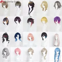 High Quality VTuber NOCTYX Vox Akuma Mysta Uki Violeta Ike Eveland Alban Knox Sonny Brisko Petra Gurin Fulgur Ovid Cosplay Wigs