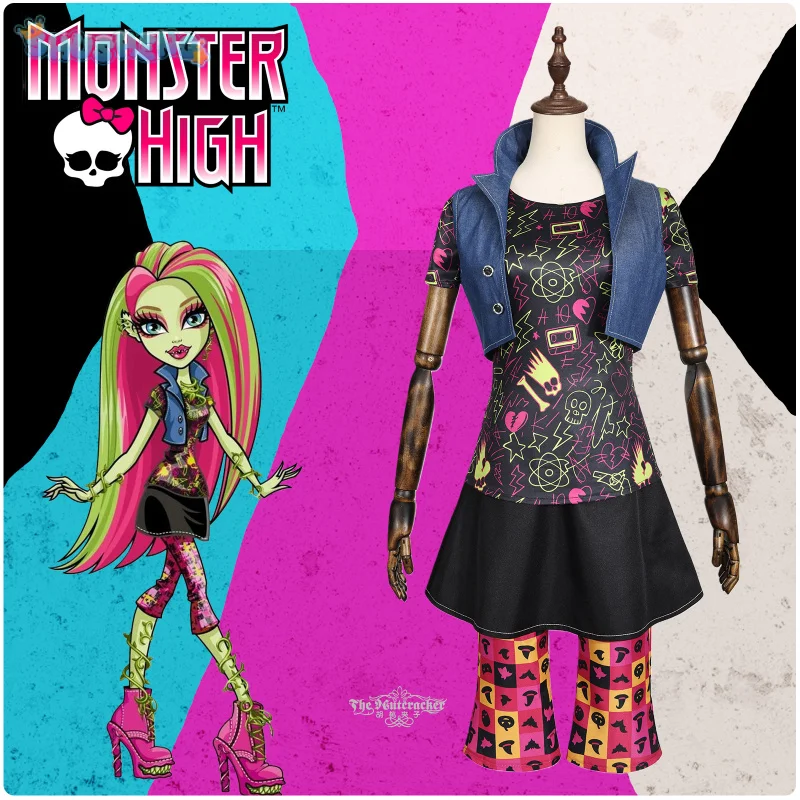 

Macavity Venus McFlytrap Cosplay Costume Anime Monster Cos High Women Man Fashion Top Skirt Belt pants Christmas Party Uniform