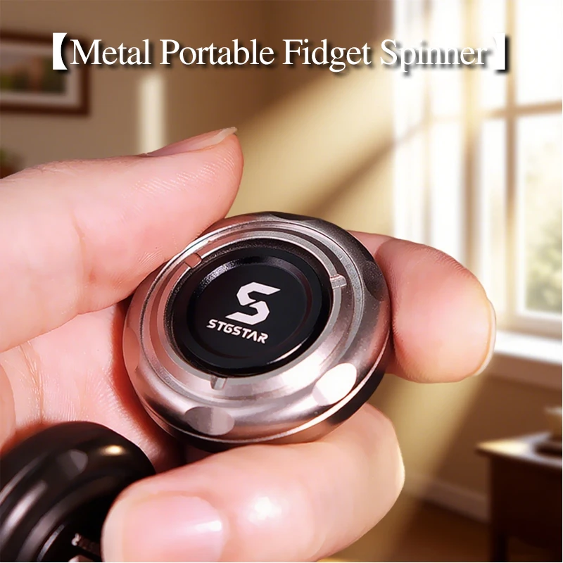 磁気フィジェットスライダー プレミアムメタル ラチェットスピナー 静音プッシュプル EDC おもちゃ 不安軽減＆集中力向上 ポータブルストレス解消