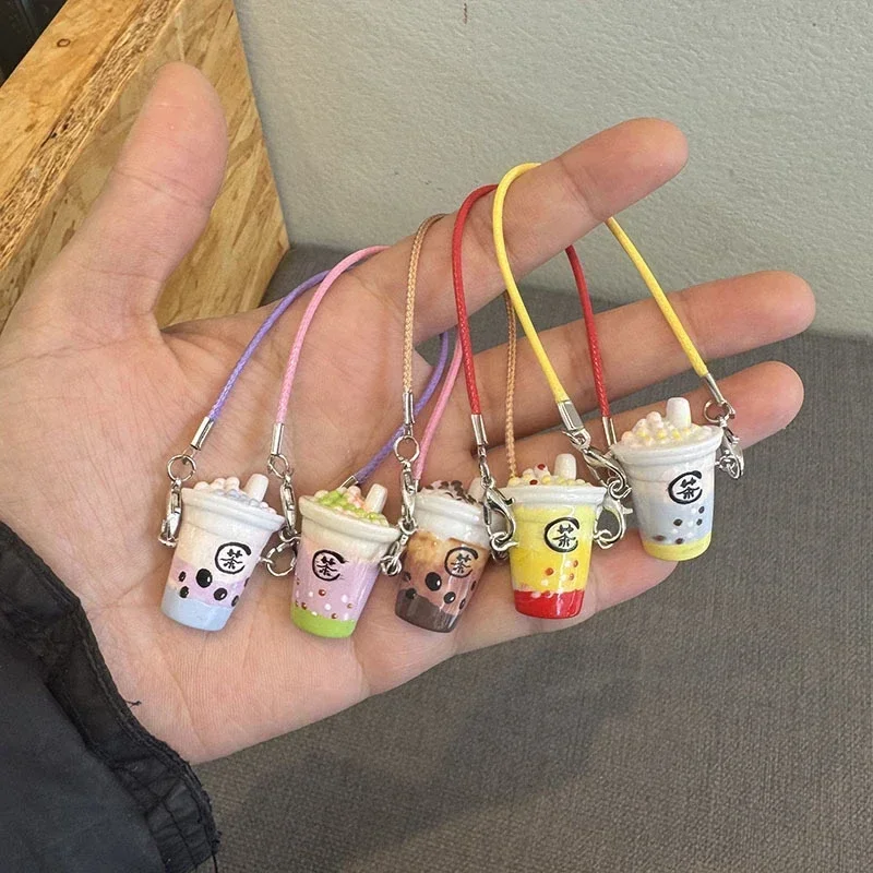 

1pc Doll House Dollhouse Mini Simulation Milk Tea Cup for Ropa Doll Accessories Miniature Scene Pendant