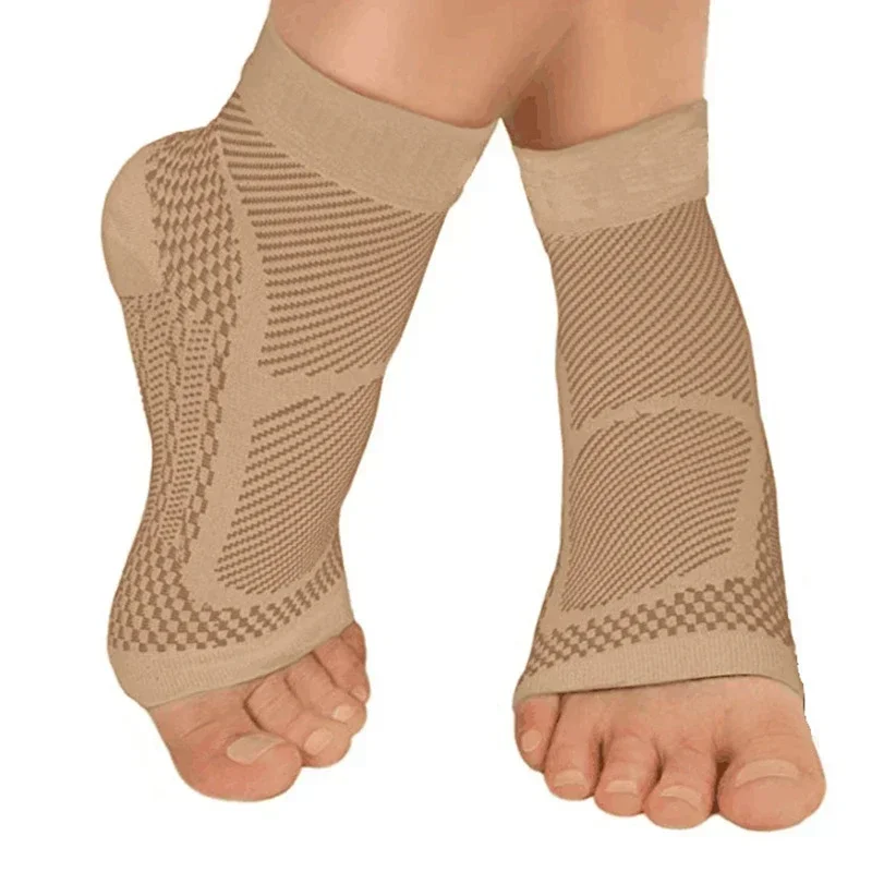 1Pair Ankle Brace Sleeve Relieves Achilles Tendonitis Joint Pain Plantar Fasciitis Sock with Foot Arch Support