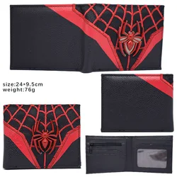 Comics Marvel Short Wallet Cartoon Spider Man Purse Zipper Pocket TOYS Gift