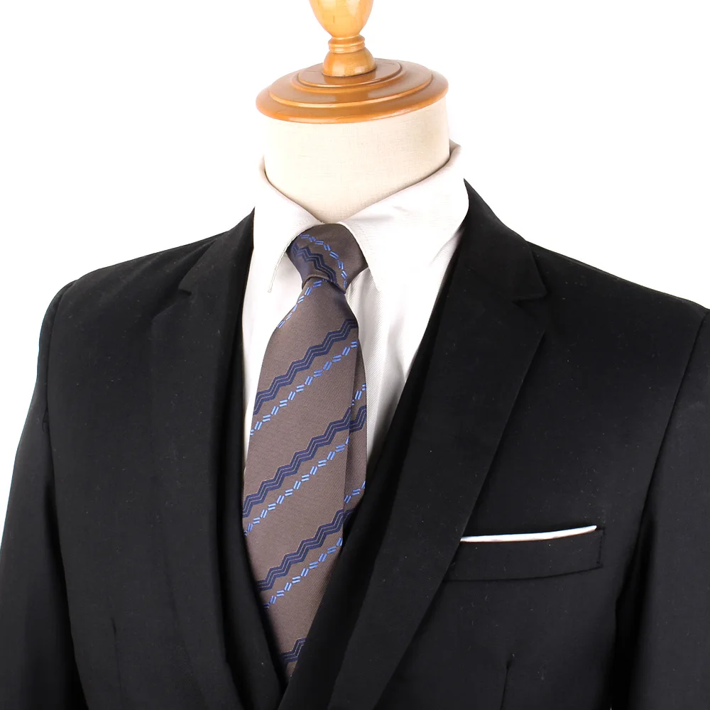 Classic British-Style Striped Tie for Men Elegant Fashion Neckties Accessory with Perfect for Formal Events and Business Meeting