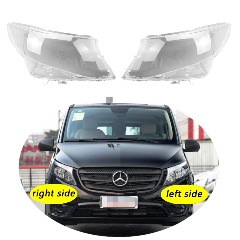 

Use For Benz W447 Vito 2016-2019 V Class V260 Transparent Headlamp Cover Lamp Shade Front Headlight Shell Lampshade Lens shell