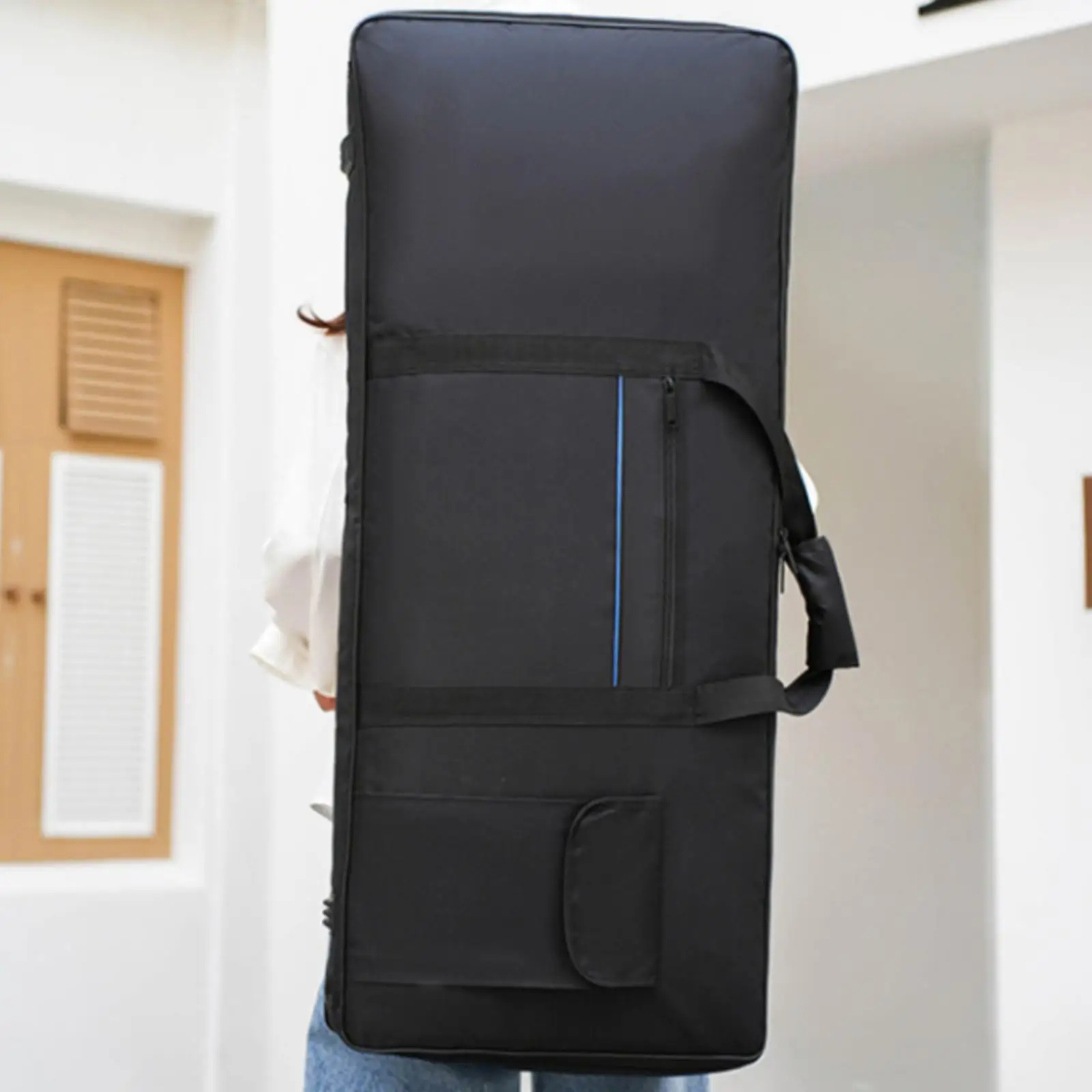 61-Key Keyboard Bag, 600D Oxford Fabric, Padded Musical Accessory - view 2