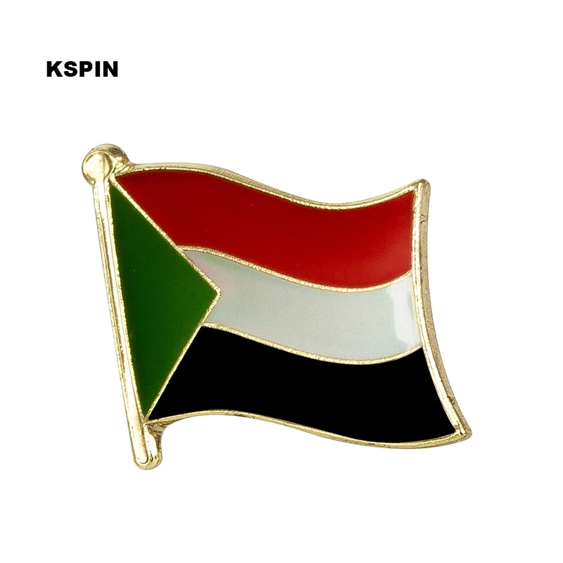 Anstecknadel mit Sudan-Flagge, Anstecknadel für Rucksack