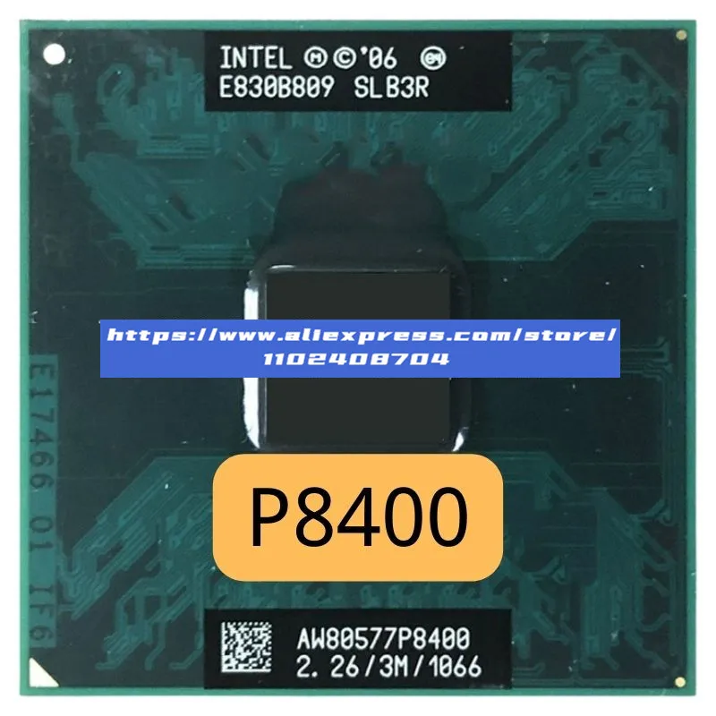 Intel Core 2 Duo Mobile p8400 slgfc slb3q slb3r slb52 slg8z 2,2 GHz Dual-Core-Dual-Thread-CPU-Prozessor 3m 25w Sockel p