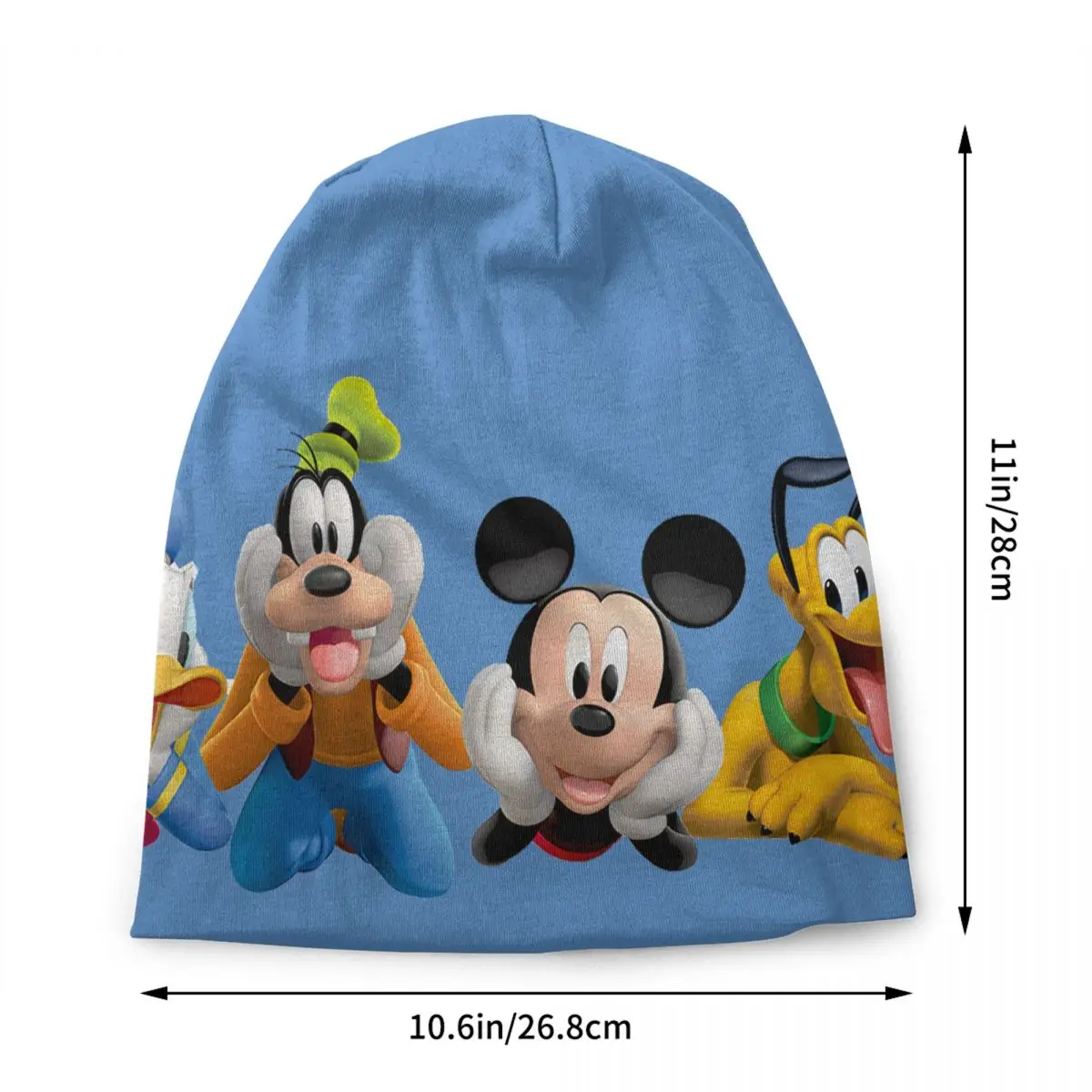 Custom Donald Duck Beanie Cap Unisex Winter Warm Bonnet Homme Knitting HatsOutdoor Ski Mickey Mouse Skullies Beanies Caps