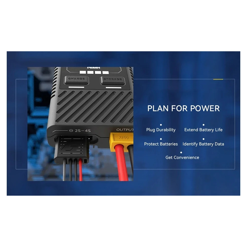 

M18K-For Imars Mini 60W 2S3S4S 2-4S Lipo Battery Smart Charging For Lipo Lihv Life Nimh QC PD USB-C RC FPV Drone