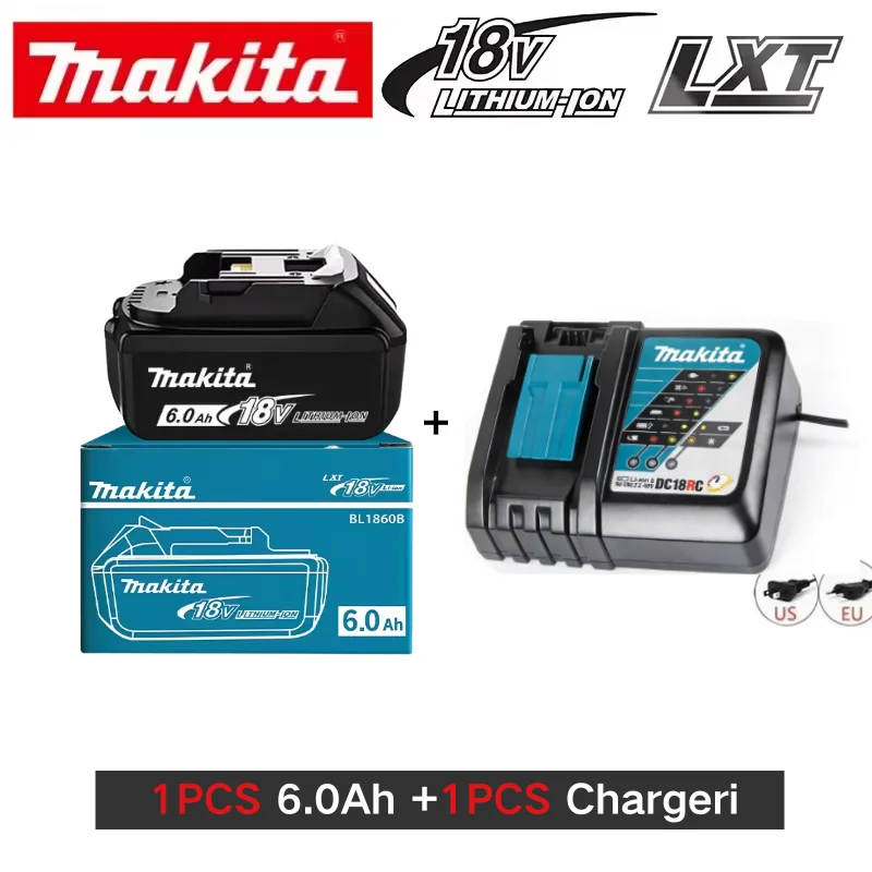 100% Genuine 18V Makita 6Ah Makita Battery BL1840 BL1830B BL1850B BL1850 BL1860 BL1815 Replacement Lithium Battery image 3