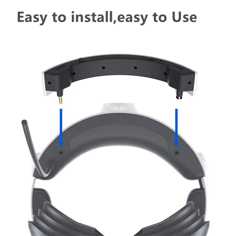Mini alto-falante de plástico para PS, som surround, Outlay Louder portátil, PS VR2, PS5, VR2 Acessórios, HD