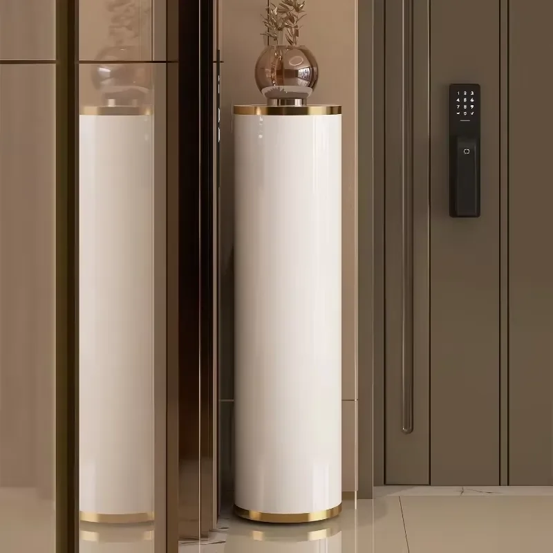 for Household Door Shoe Organizer Rack Circular Cylindrical Vertical Storage Rotating Shoe Cabinet Shoerack Living Room