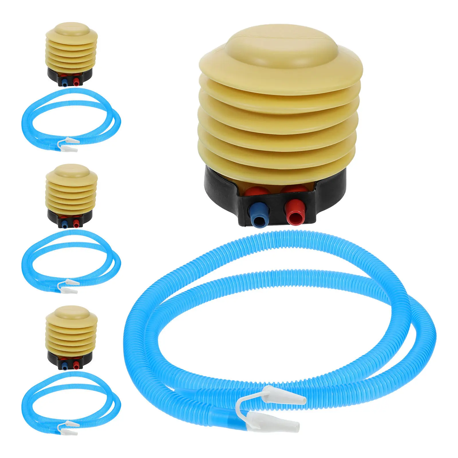 

4Pcs Foot -Resistant Portable Inflatable Mattress Balloon Ball Boat Air Pump for Pool Exercise Outdoor