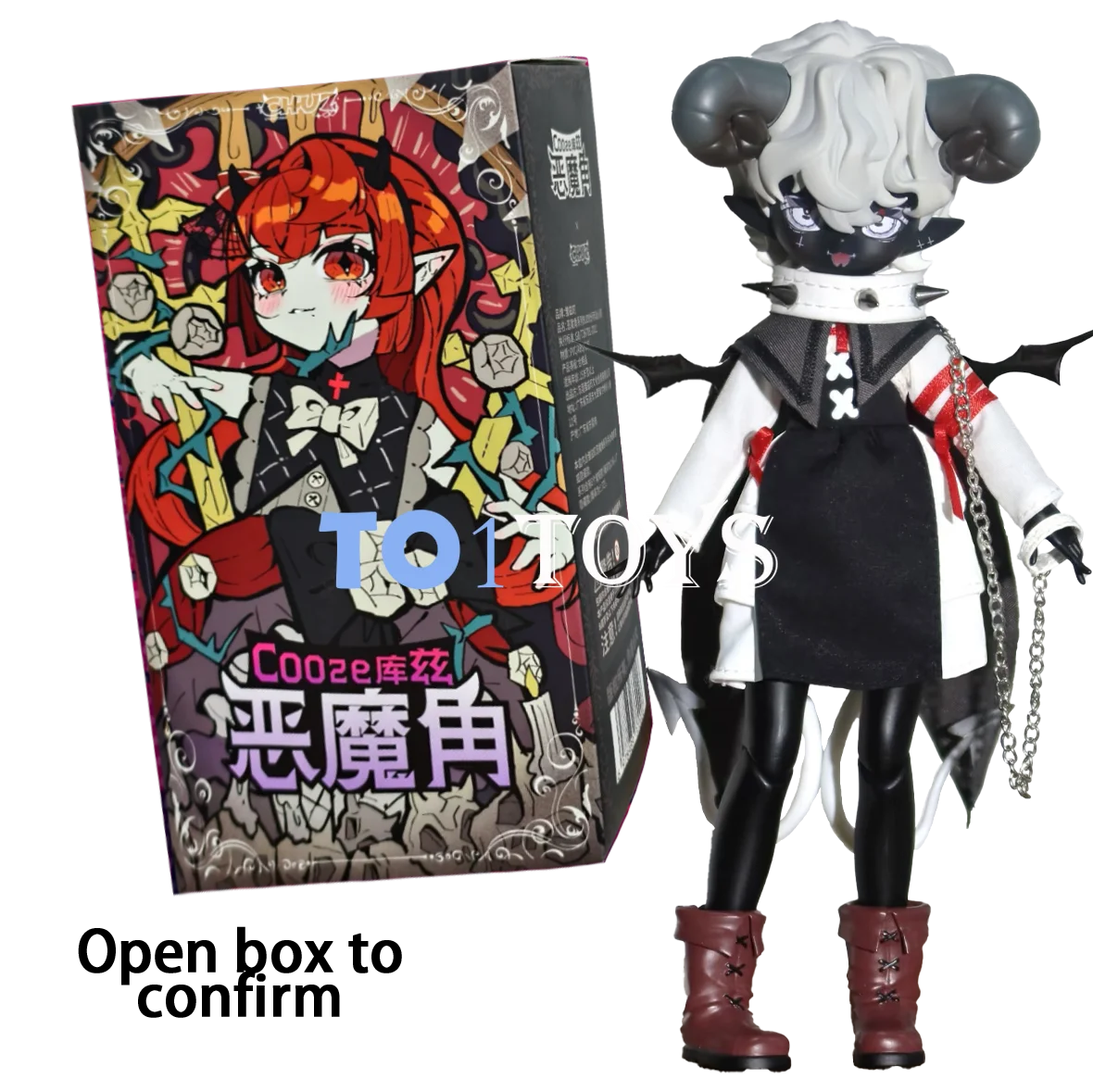 Cooze 1/8 Bjd Devil'S Horns Blind Box Toys Movable Doll Ornament