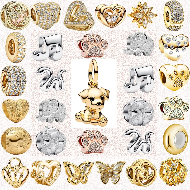 

Оригинальные бусины-шармы, сверкающие подвески-фейерверки, мини-шармы в виде змеи и бусины-сердечки с крапанами, подходят для браслетов-подвесок, женские ювелирные украшения, подарок