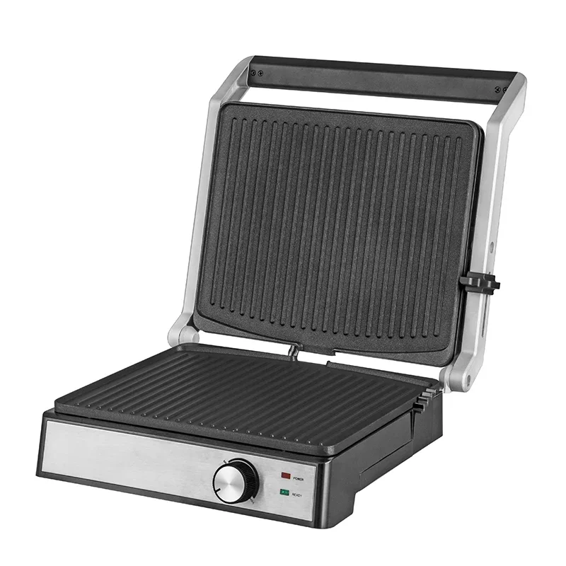 Multifuncional Steak Grill e Sandwich Maker, 220V, para uso doméstico e comercial