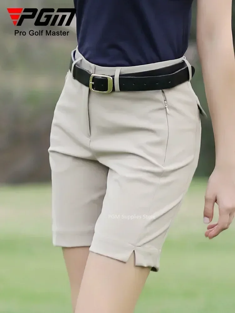 

PGM Golf Shorts Women's Summer Sports Shorts Split Hem Split Pants Clothing Waterproof Elastic Women's Pants new