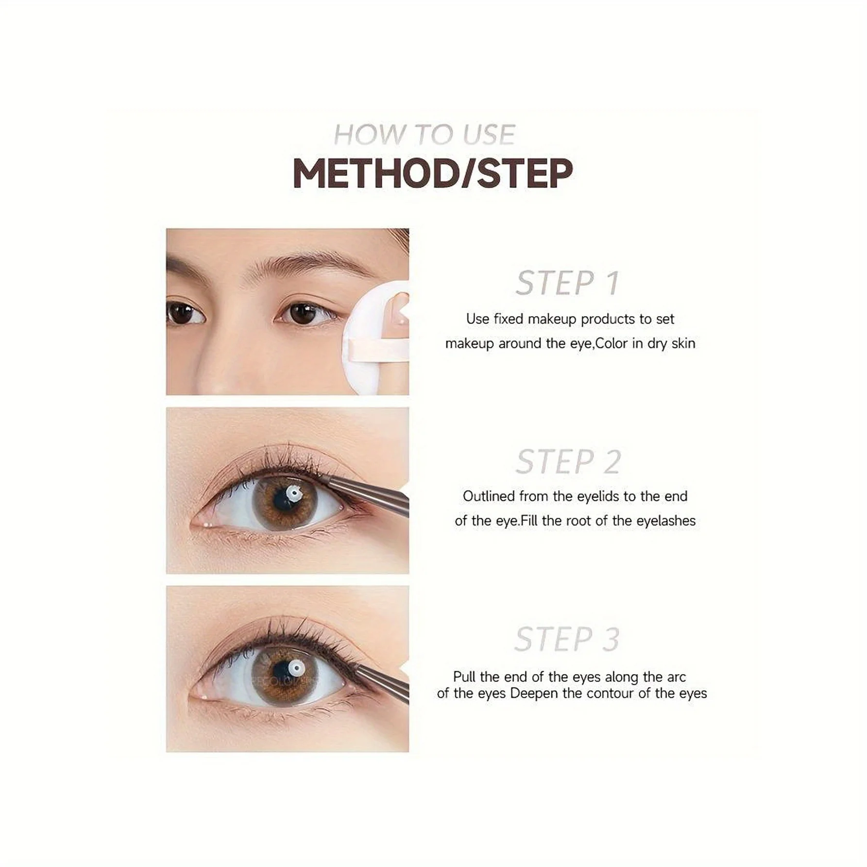 10PCS 방수 아이라이너 젤 펜슬, 브라운 아이리드 펜, 부드럽고 착용하기 쉬운 고발색 매트 마감 아이라이너 펜, 오래 지속됨