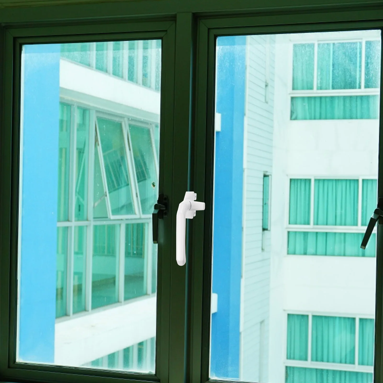 Aluminum Window Handles Crank Turn Replacement Right Hand Casement Operator Thickened Alloy Opening Tool White Color