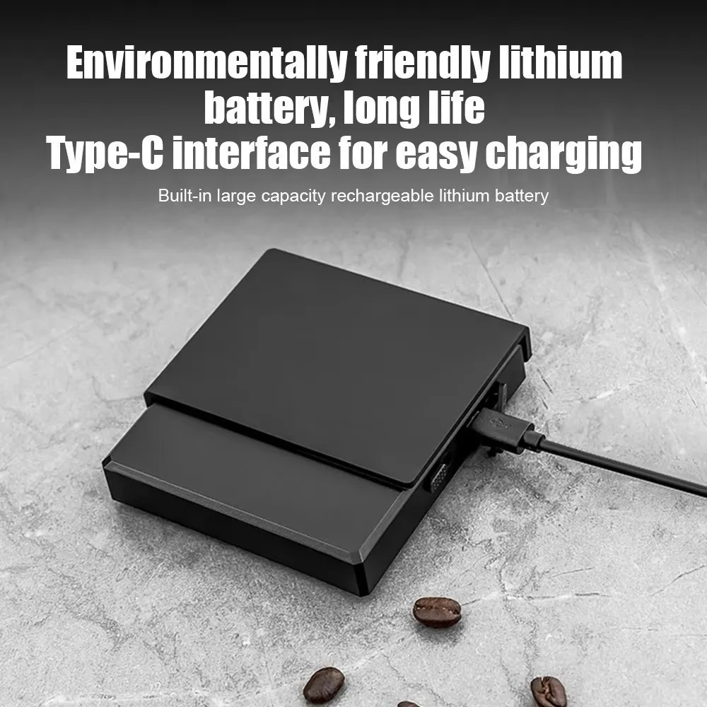 

Mini Coffee Scale 3 Modes with Timer Drip Espresso Scale 0.1g High Accuracy Rechargeable Kitchen Measuring Scales