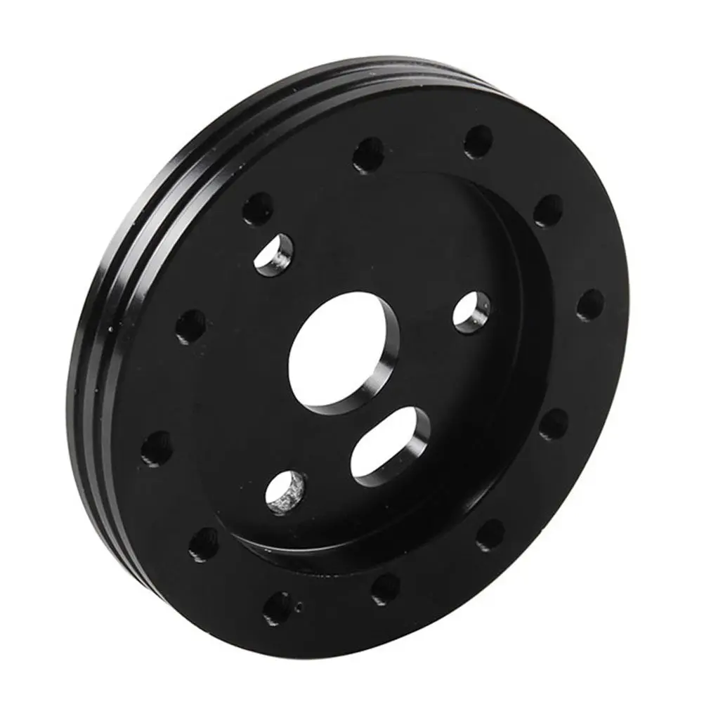 

6 Hole to 3 Hole Steering Wheel Adapter Black Quick Installation Suitable for Most Cars 70Mm 74Mm 35Mm Center Distance Steering