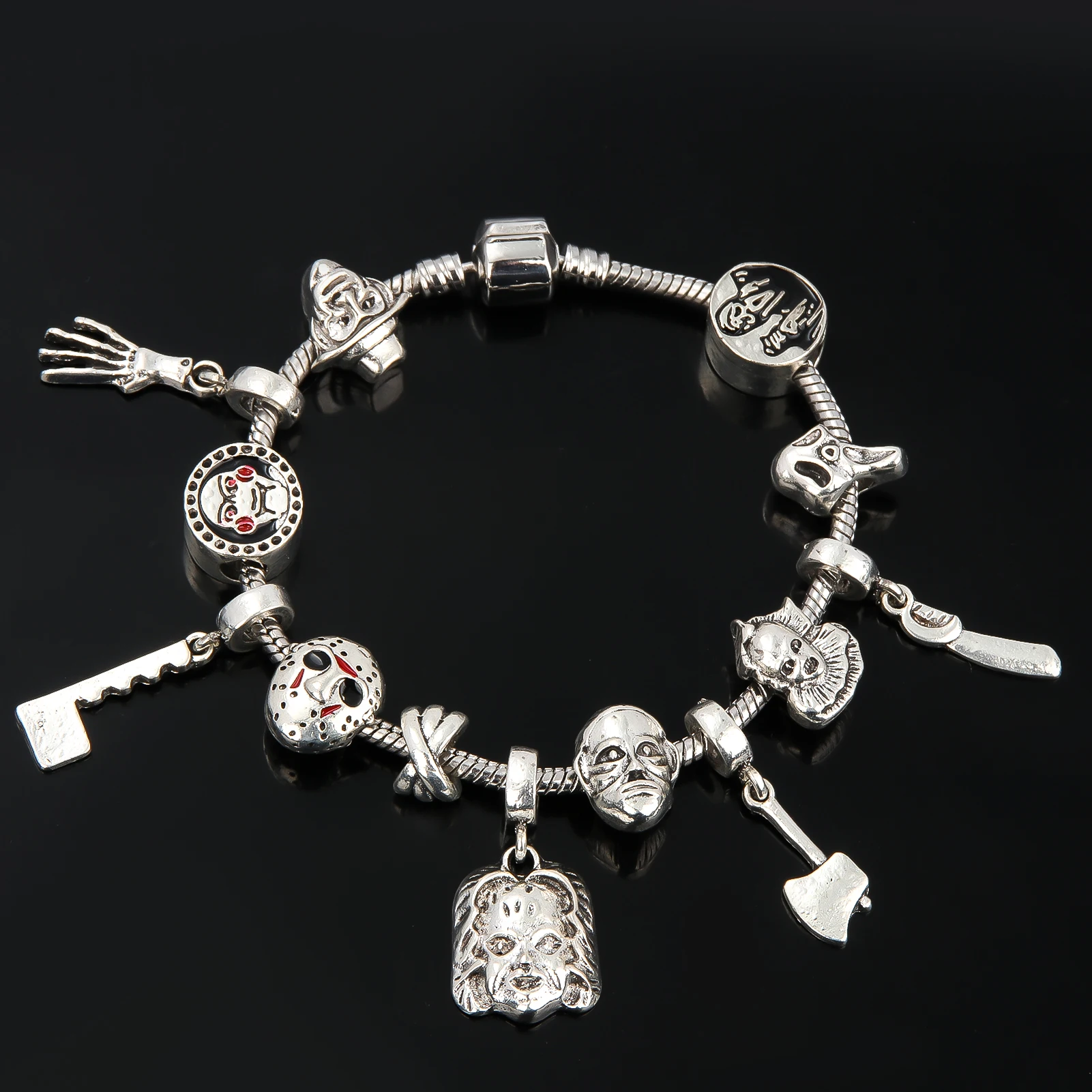 Movie Friday The 13th Jason Metal Bracelet for Movie Fans Attractive Jewelry Bracelet Available for Daily Use Party Use Gifts