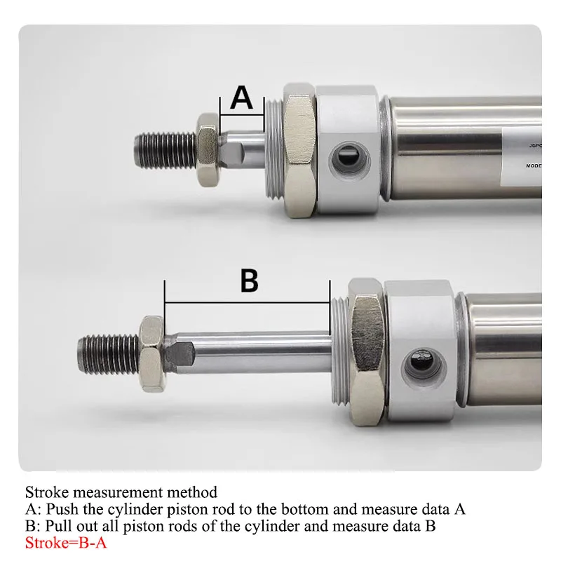 Pneumatyczne powietrze Cylinder ze stali nierdzewnej Mini podwójnego działania pojedynczy pręt 16/20/25/32/40 otwór 10 ~ 500mm skok MA32