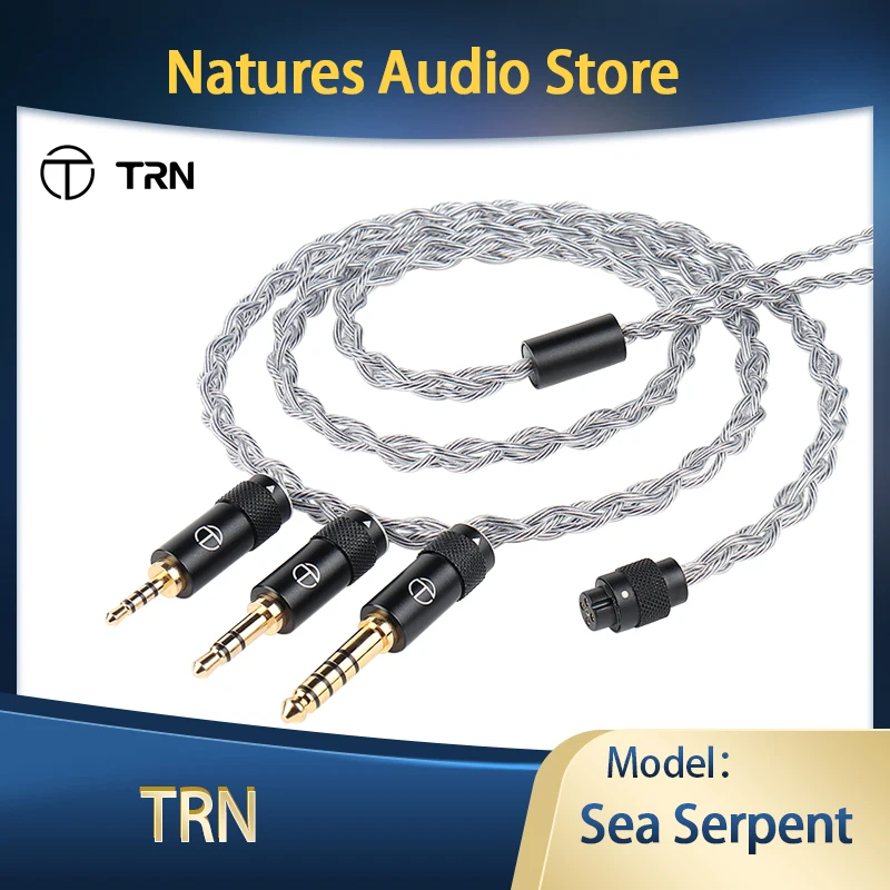 TRN Sea Serpent upgrade cable Replaceable audio jack  copper-silver mixedinterchangeable connector cable