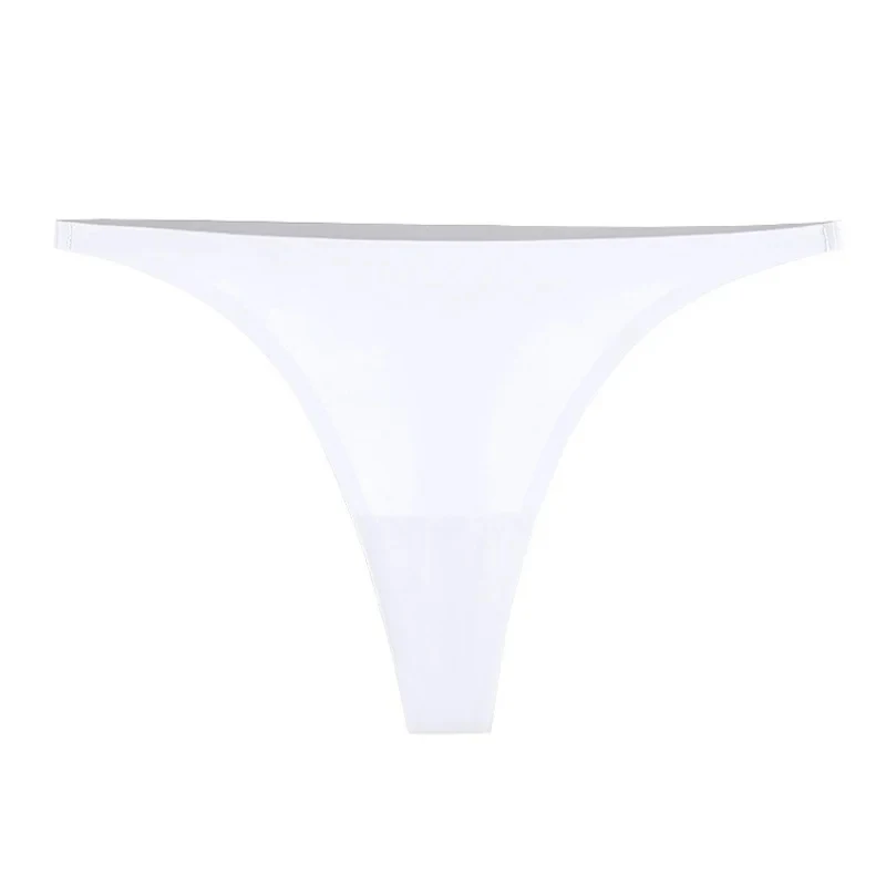 Ice Silk Seamless Panties for Women Soft Thin Band Thongs Woman Satin Underwear Female Bikini Panties String Tangas Mujer