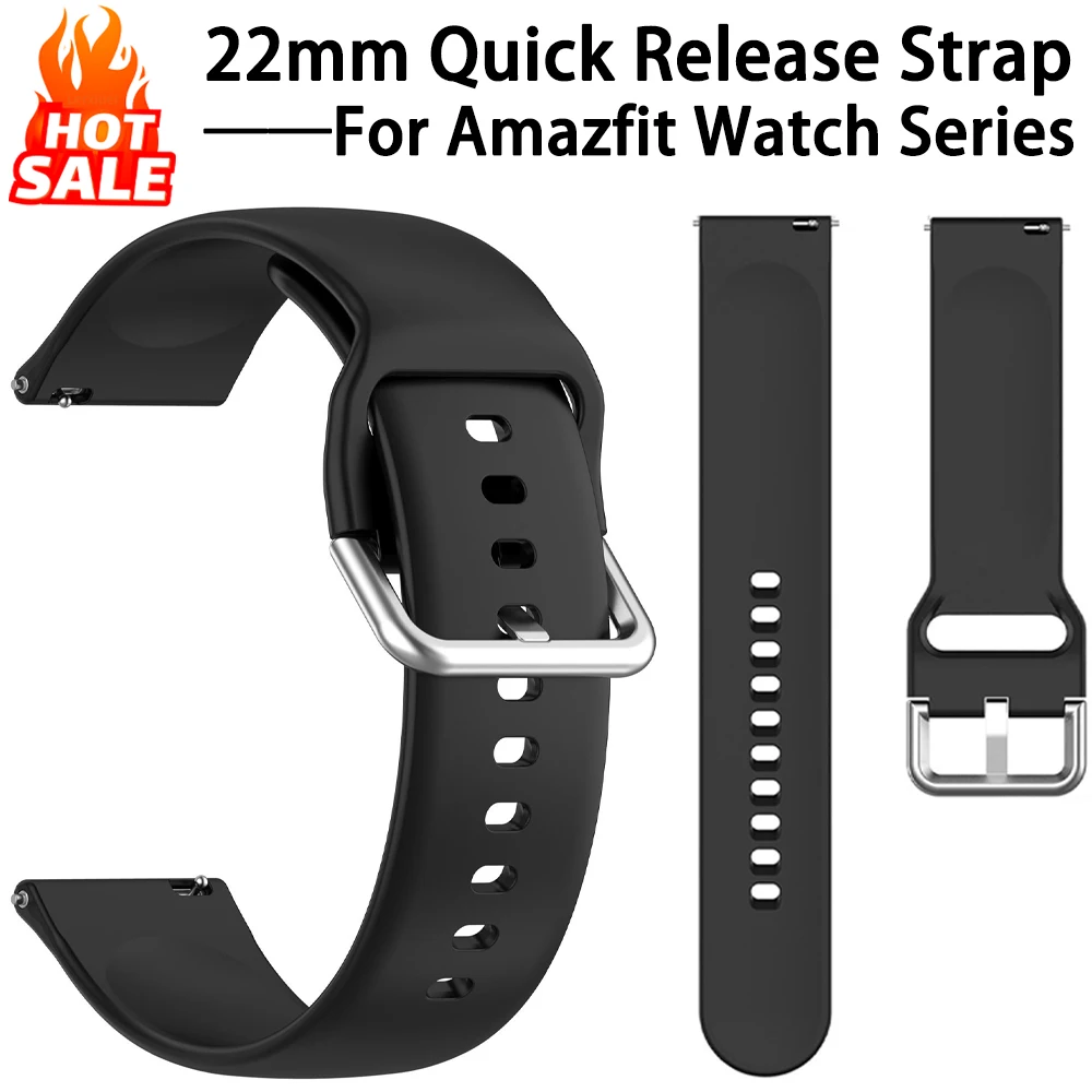 22mm Quick Release Strap For Amazfit Watch Bip Max/6/5 | Balance 2/3 | Active Max/Edge | GTR 2/3/4 Series(47mm) Sports Band