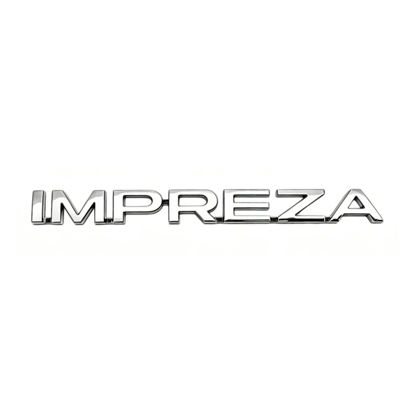 For Subaru IMPREZA Logo Letter Stickers Badge Decal ABS Car Rear Trunk Tail Emblem Decoration Auto Retrofit Accessories