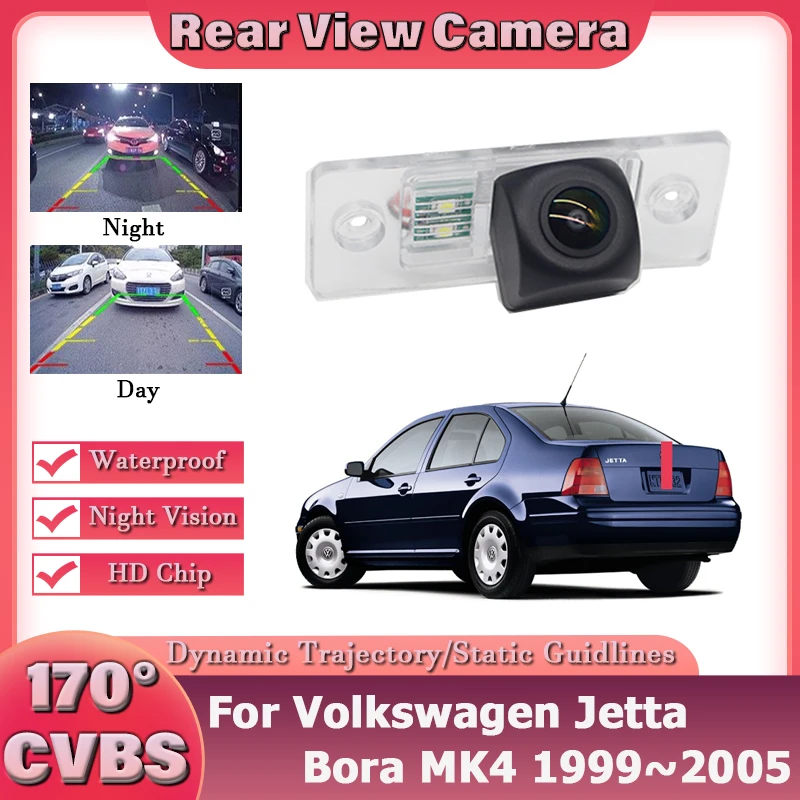 

CCD HD Fisheye Rear View Camera For Volkswagen Touareg 7L 2002~2010 Jetta Bora MK4 1999~2005 Car Reverse Monitor Golden Lens