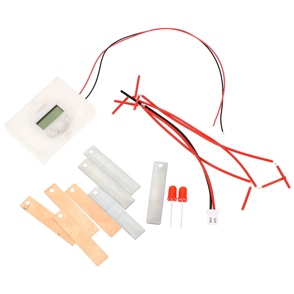 

Fruit Experiment Kit Electric Circuit DIY Science Toys Educational Project 2 Sets Zinc Copper Plates